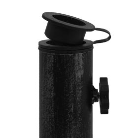 vidaXL Umbrella Base Black 47x47x33 cm Cast Iron